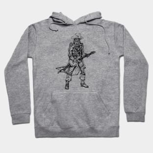 SEEMBO Pirate Playing Guitar Musician Guitarist Music Band Hoodie